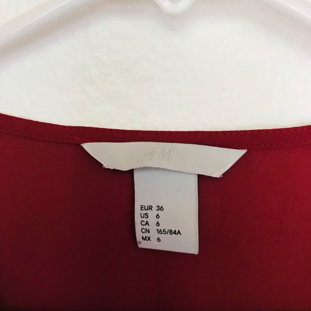 HM Rust Red Wrap Tank Top - Picture 4 of 5